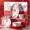 Set di Piatti in Ceramica Rose Holiday di Naijiang