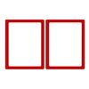 2Pcs Magnetic Photo Frame Sturdy Decorate Convenient Durable Drawing Ornament Decor Home Supplies