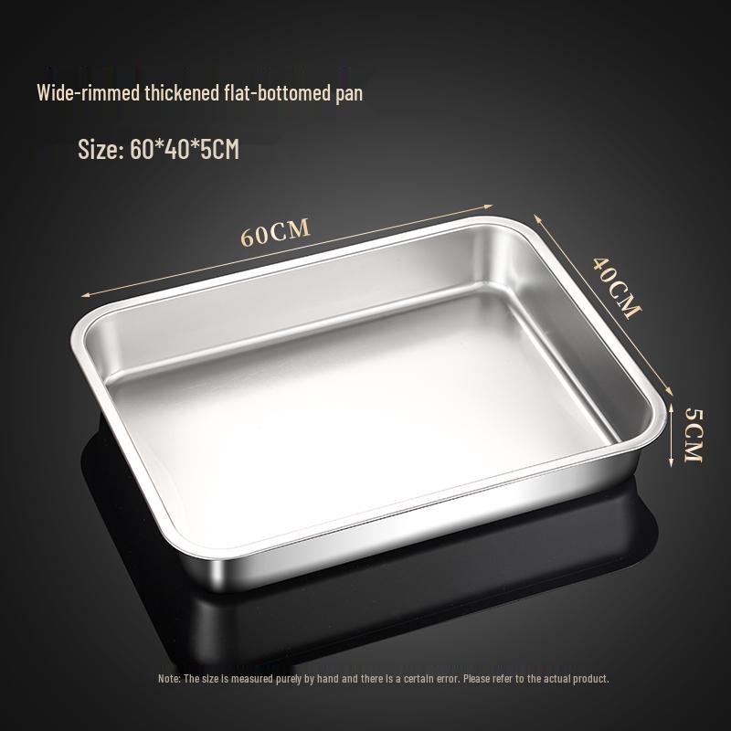 Food Grade Stainless Steel Rectangular Tray for Tiramisu or Cooked Foods