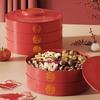 8-Compartment Nut Serving Tray 2 Layers Biscuit Fruit Plate Candy Box  Spring Festival