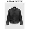 UR Men's New Chinese Style Disc Buckle Washed Denim Jacket