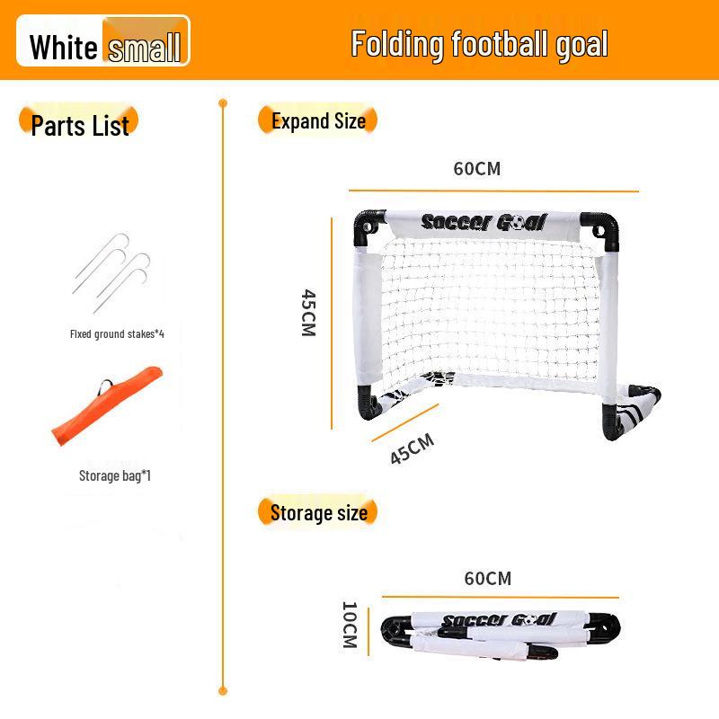 Foldable Kids' Football Goal for Training & Competition - Portable Indoor/Outdoor Parent-Child Frame