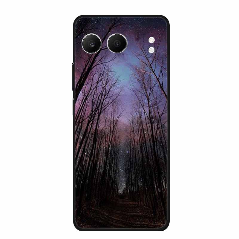 For OnePlus Nord 4 Back Cover Case Cute Cartoon Cat Black Silicone Soft Phone Cases For OnePlus Nord 4 Case Nord4 6.74" Capa Bag