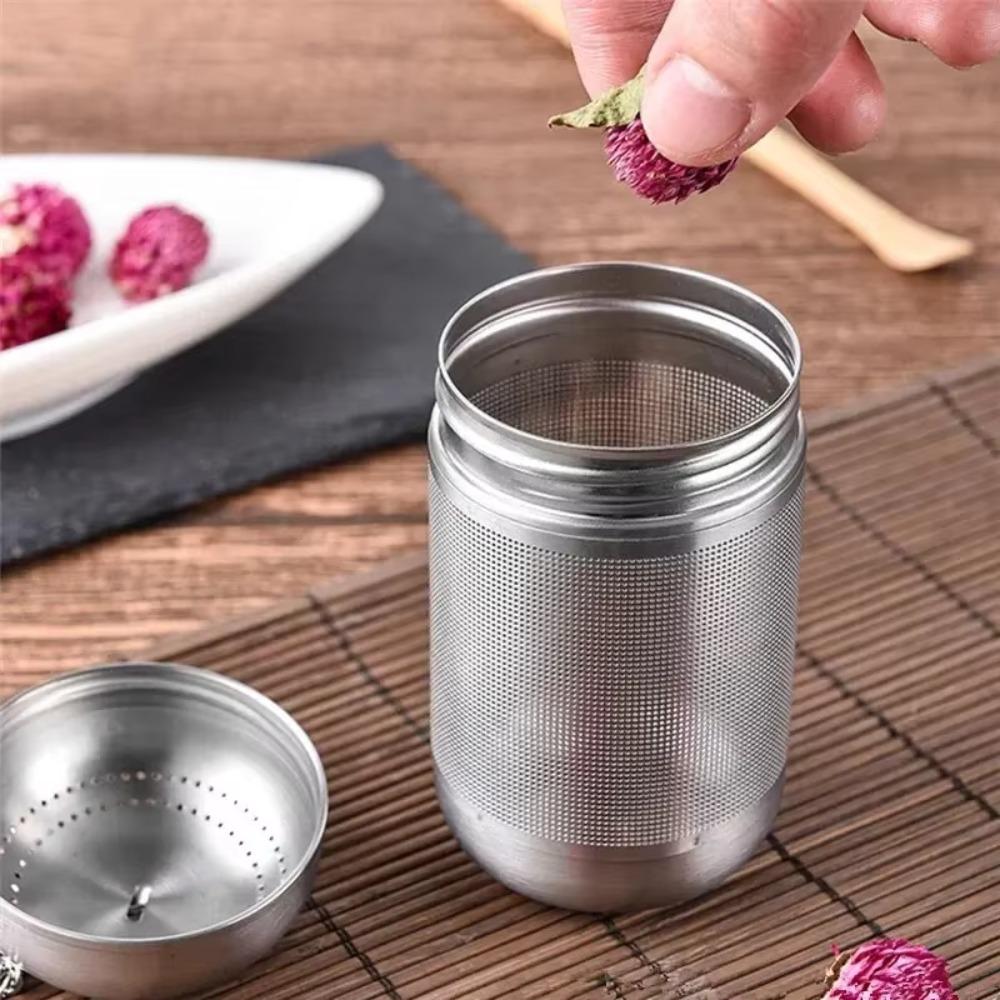 2Pcs Stainless Steel Tea Ball Infuser Loose-leaf Stew Seasoning Strainer Tea Strainers  Office