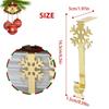 Christmas Stocking Hangers 4 Pieces Heavy Duty Non-Slip Christmas Ornaments Clips Garland Hanger Stocking Holders For Home