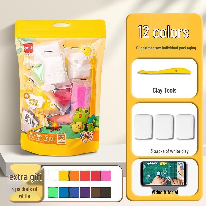 

Large Refill Pack of Non-Sticky Playdough for Kids - Available in 12, 24, or 36 Colors