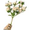 Artificial Silk Rose Bouquet for DIY Floral Crafts For Wedding Decoration and Photography Props with Flexible Stems