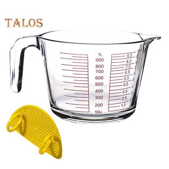 Taza medidora de vidrio con asa y pico en forma de V, vaso para chupitos, jarras para espresso, escala transparente, jarras medidoras de onzas, taza mezcladora para bar, fiesta, vino, leche