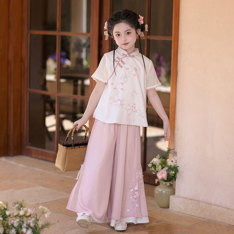 Girls' Super Fairy Hanfu - Spring/Autumn Long Sleeve Chinese Style Outfit