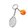 Fashionable Tennis Metal Keychain For Handbags Lightweight Decorative Bag Pendant Environmental Friendly Key Holder