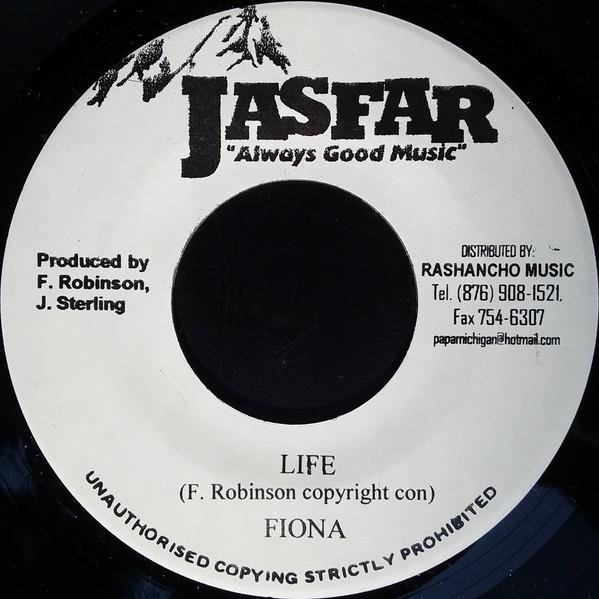 

7inch Record FIONA Life VPS9042 Jasfar Records 2006 US Reggae Ska Dub Used