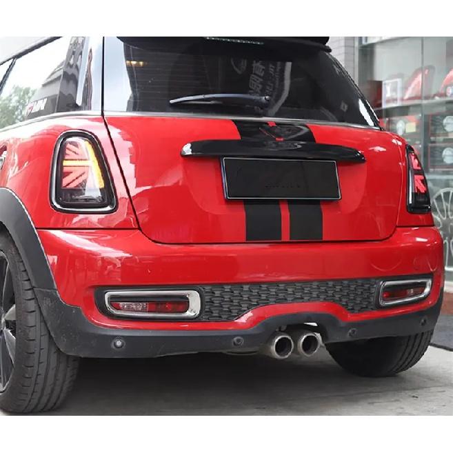 Gloss Black Front Rear Car Headlight Eyelid Frame Kit Grille Trim Taillight Frame Cover For Mini Cooper R55 R56 R57 2007-2015