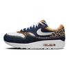 Nike Air Max 1 Premium Denim Leopard Men Sneakers Blue Washed-Dark-Blue Picante-Red FJ4452-432