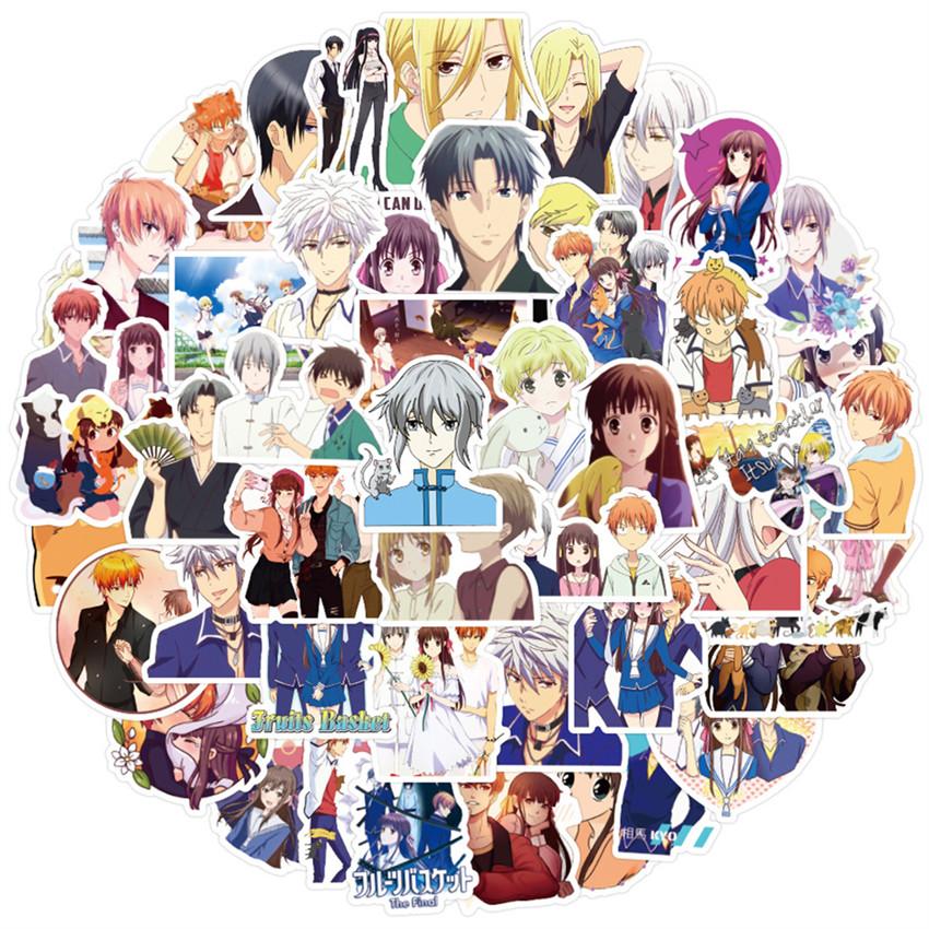 

50шт / набор фруктов корзина серия 03 наклейки DIY мода смешанный водонепроницаемый doodle наклейки наклейки