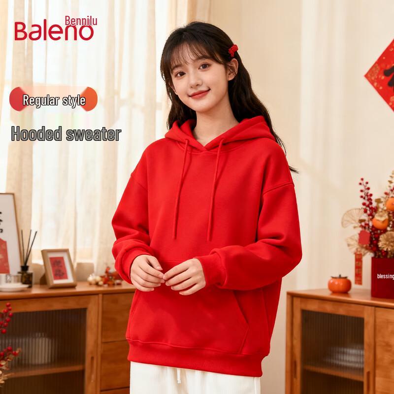 

Baleno Women s Pure Color Hooded Sweatshirt M