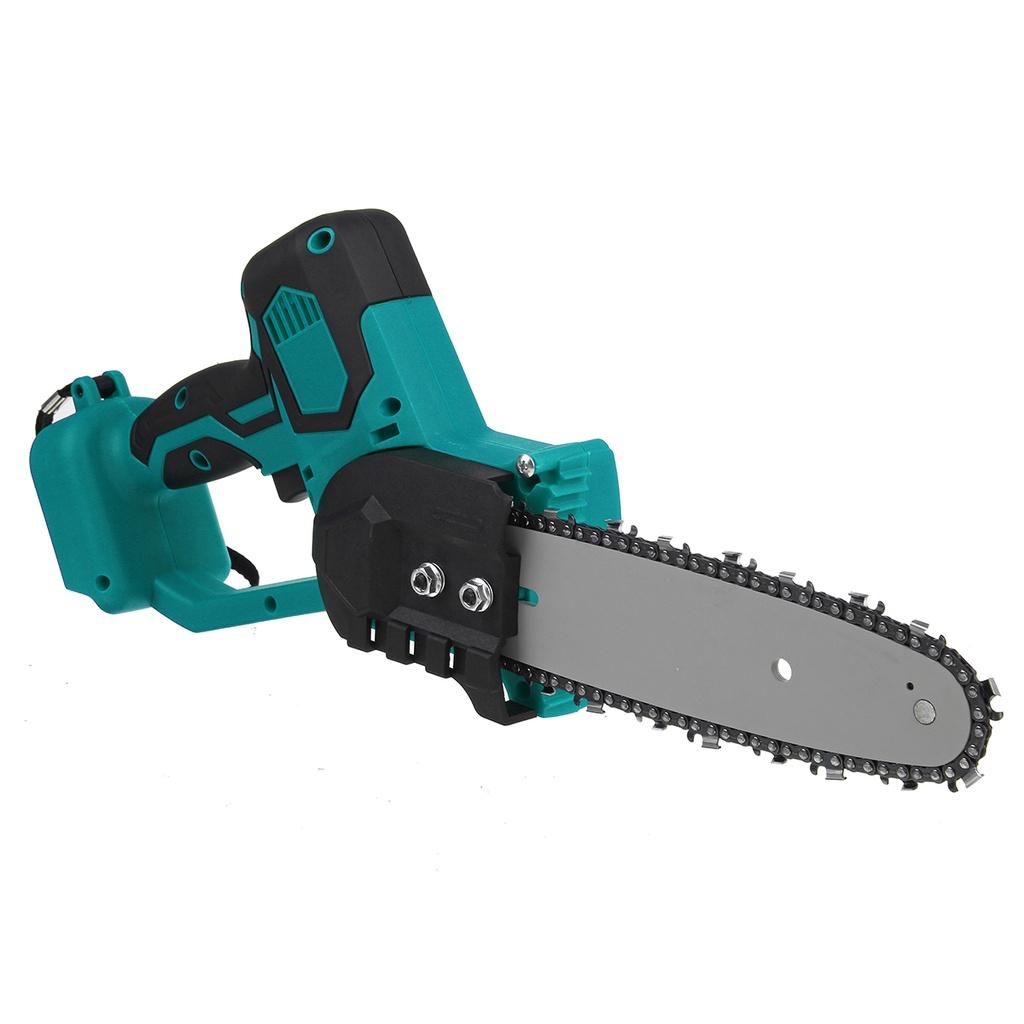 8 Inches Cordless Electric Saw Chainsaw Garden Logging Woodworking Tool Electric Pruning Saw For 18V Battery 2500W