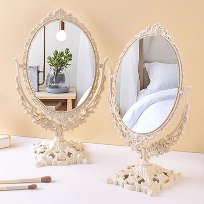 Nordic Makeup Mirror Ins Vintage Decorative Mirror Plastic Cosmetic Mirror Room Home Decor  Beauty Tools