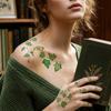 Nostalgie Fake Vine Tattoos, Waterproof Leaf Temporary Stickers, Green Plant Ivy Body Art for Women Girls, Boho Festival Decor