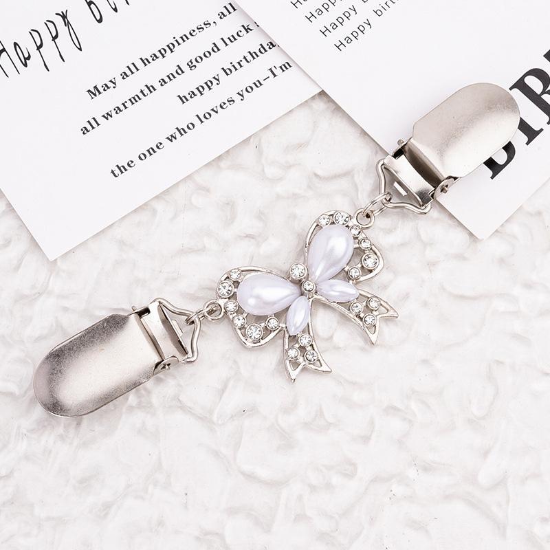 1 piece of duck down clip on vintage cardigan clothing accessories women's duck down clip on rhinestone needle gift shiny and fashionable