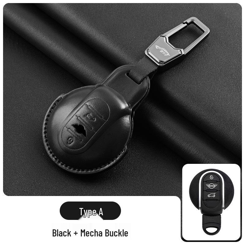 Genuine Leather Key Case for BMW Mini Cooper, Countryman, Clubman