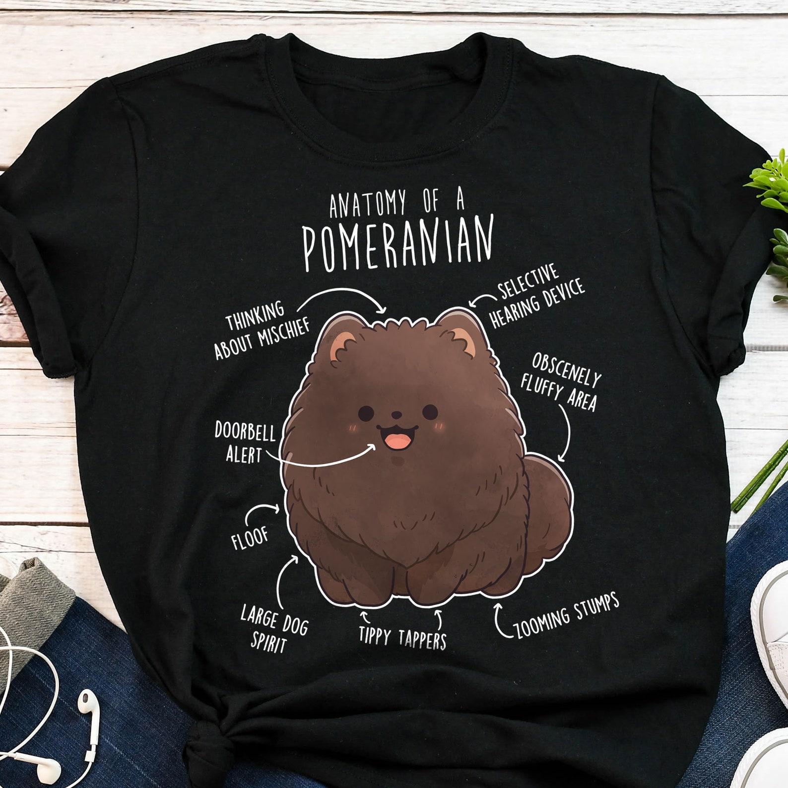 Chocolate Pomeranian Shirt, , Funny Dog Lover Gift, Cute Pom T-shirt, Pomeranian Tshirt, Pet Tee, Pomeranian Mom, Dog Dad 150
