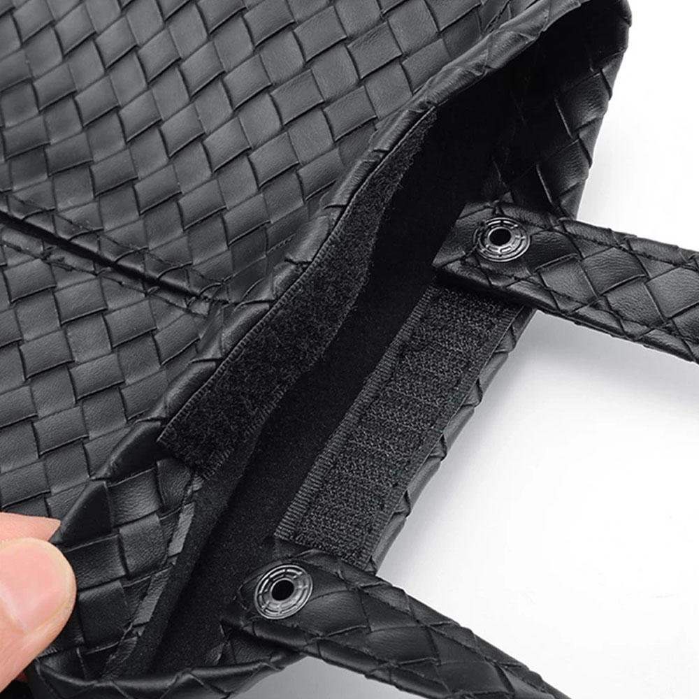 1 Stück PU Leder Auto Taschentuchbox Halter Auto Sitzlehne Hängende Aufbewahrung Mittelkonsole Taschentuch Organizer Tasche Innenraumzubehör