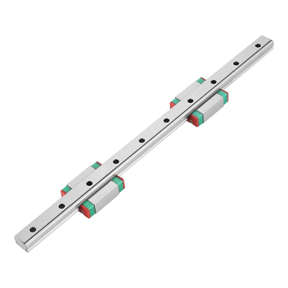 1pc 250mm MGN12 Miniature Linear Rail Guide Rail 12mm Width 2pcs MGN12B Slide Blocks