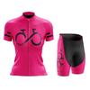2026 Summer Set Breathable Cycling Suit Clothing Summer Short Sleeve Cycling Jersey Set Mountain Bike Clothes Maillot Ciclismo Mujer