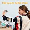 LK030 Thumb Keychain Camera 180° Flip Selfie Screen with Flashlight Multiple Filters Very Small Camcorder Audio Video Recorder