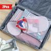 2pcs/1pc Large Gray Honeycomb Washing Bags | Mesh Sneaker Laundry Bag, Suitable for Protection of Clothing and Underwear, Shoes