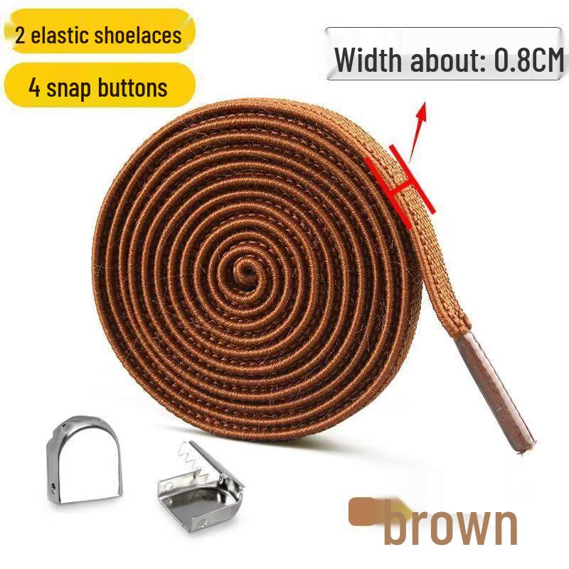 8mm Elastyczne sznurówki bez wiązania z klamrą zatrzaskową dla mężczyzn i kobiet