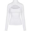 Urban Classics Womens/Ladies Cut Out Turtle Neck Long-Sleeved Top