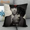 45X45cm Vincenzo Song Joong Ki KPOP Pillow Cover Square Zipper Cotton Linen Fabric Pillow Cases Bedroom Home Decorative Gift