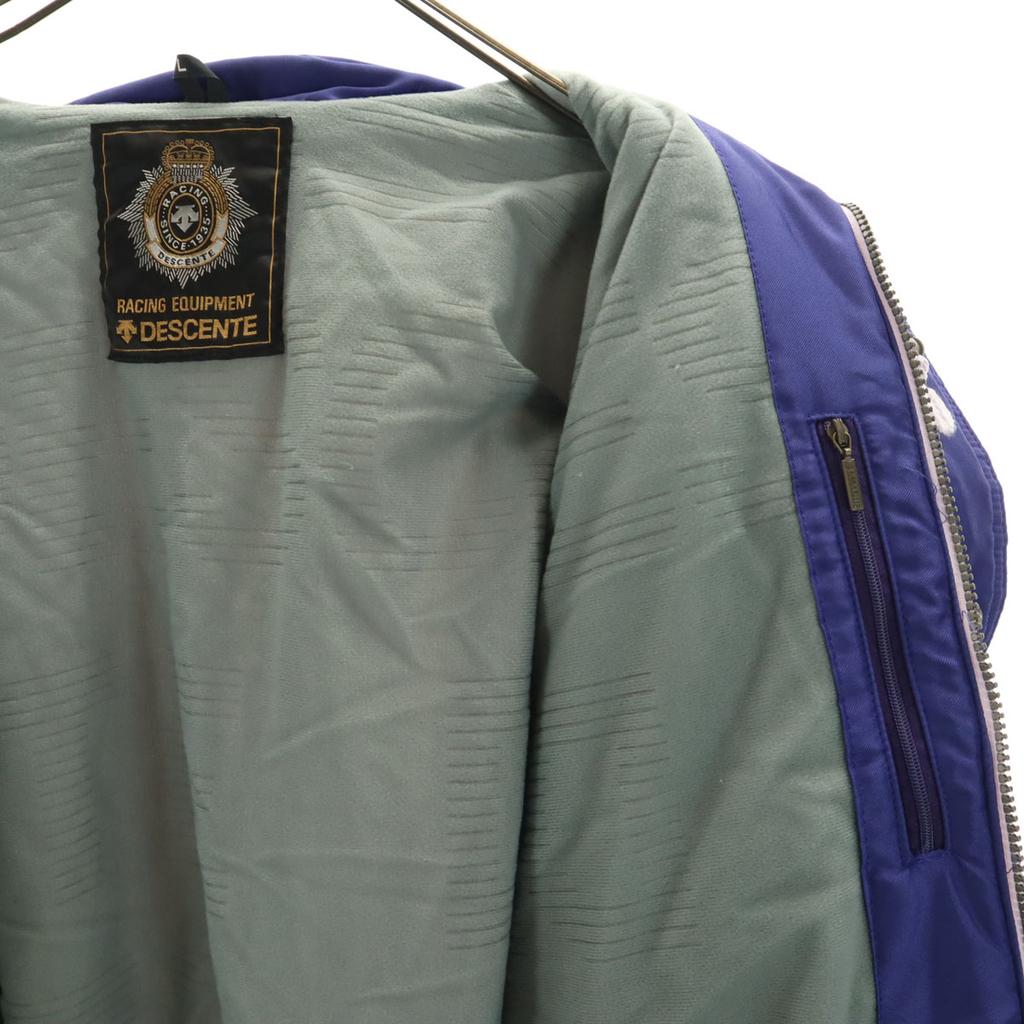 DESCENTE 80s 90s Old Batting Jacket LL Purple Gray Men's Used