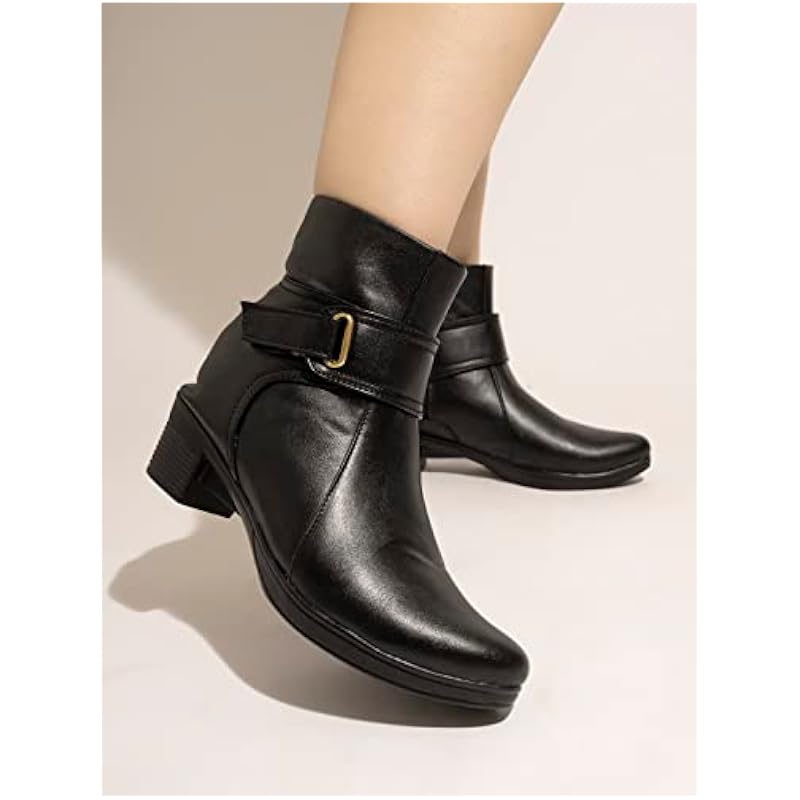 Shoetopia Girls Bt-7079 Black Ankle Boot - 3 Uk (Girls-Bt-7079-Black)