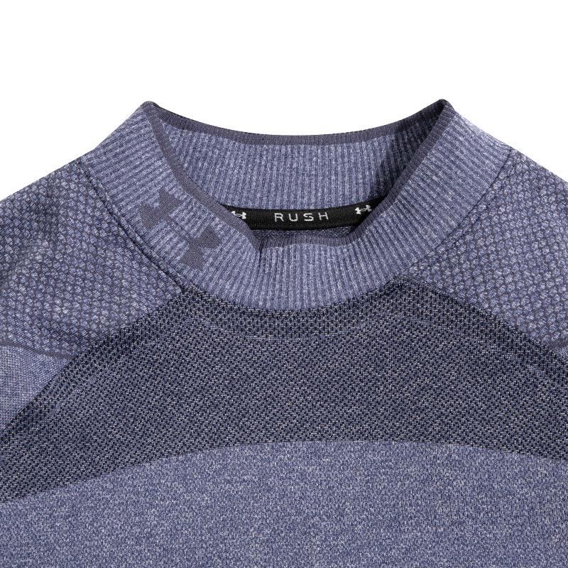 Under Armour Solid Color Sports Training T-Shirt Men Tops Purple 1356607-558