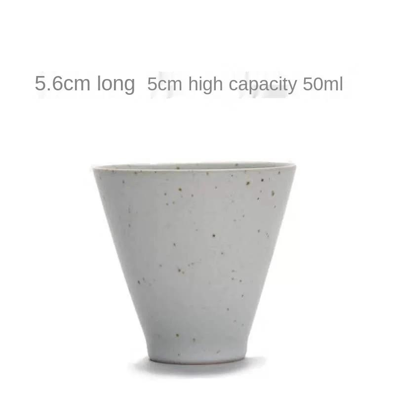 

New Products Creative Japanese Style Stoneware yun dao Cup Retro Kiln Baked Teacup Ceramic Kung Fu Tea Set Teacups