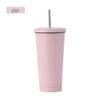 Shangqi 304 Stainless Steel Insulated Coffee Car Cup with Straw