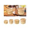 Wooden Steaming Rice Bucket Reusable with Cover for Home Restaurant Kitchen