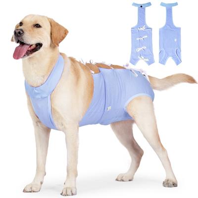 Haustierkleidung, Hunde-Postoperative Genesungskleidung, Sterilisationskleidung für mittelgroße und große Hunde, Still- und Schnürstil, Anti-Lecken