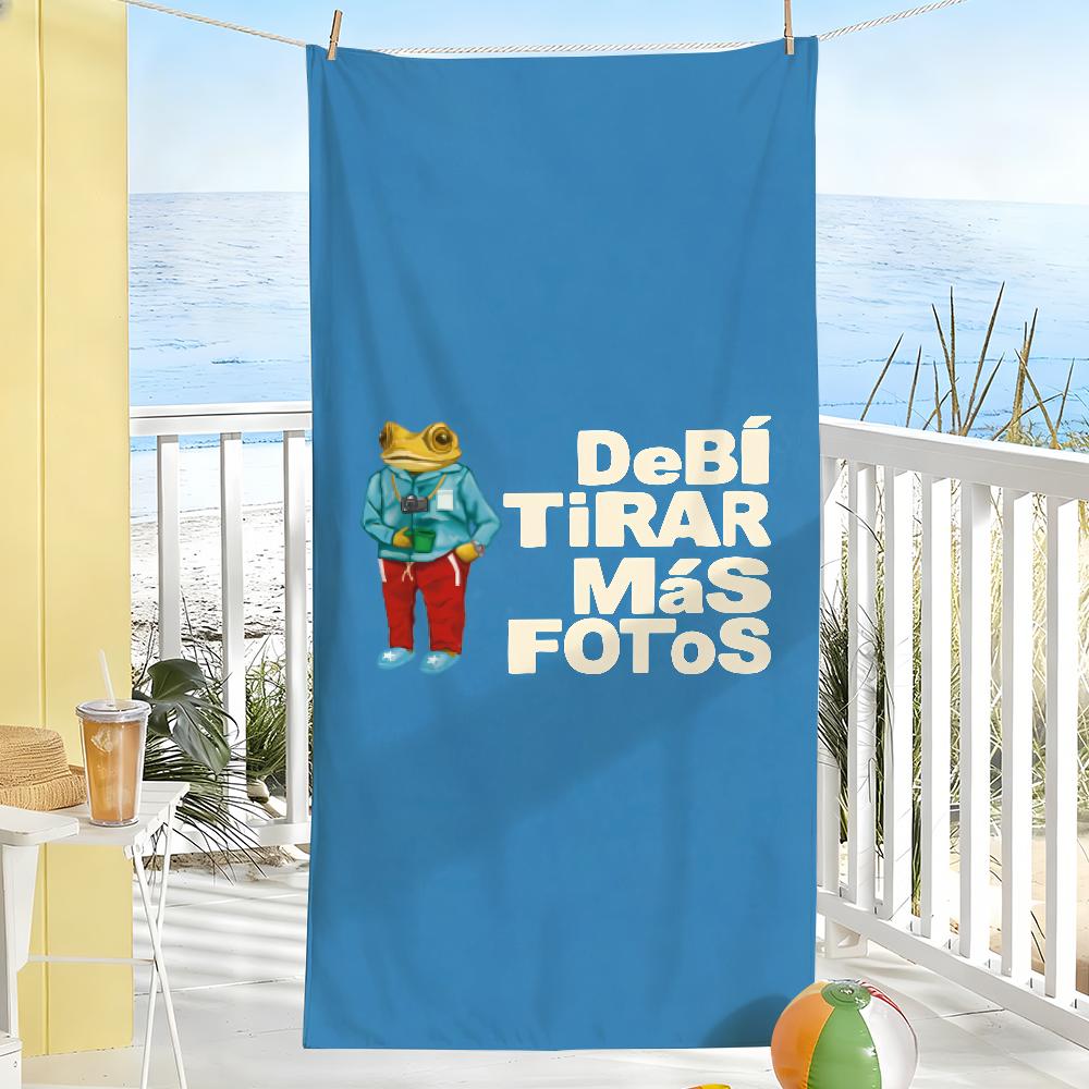 

Rapper B-Bad B-Bunny DtMF Music Towel Soft Pool Gift For Travel Gym Shower Camping Quick Dry Sports Large Beach Towels W30*H60(CM)