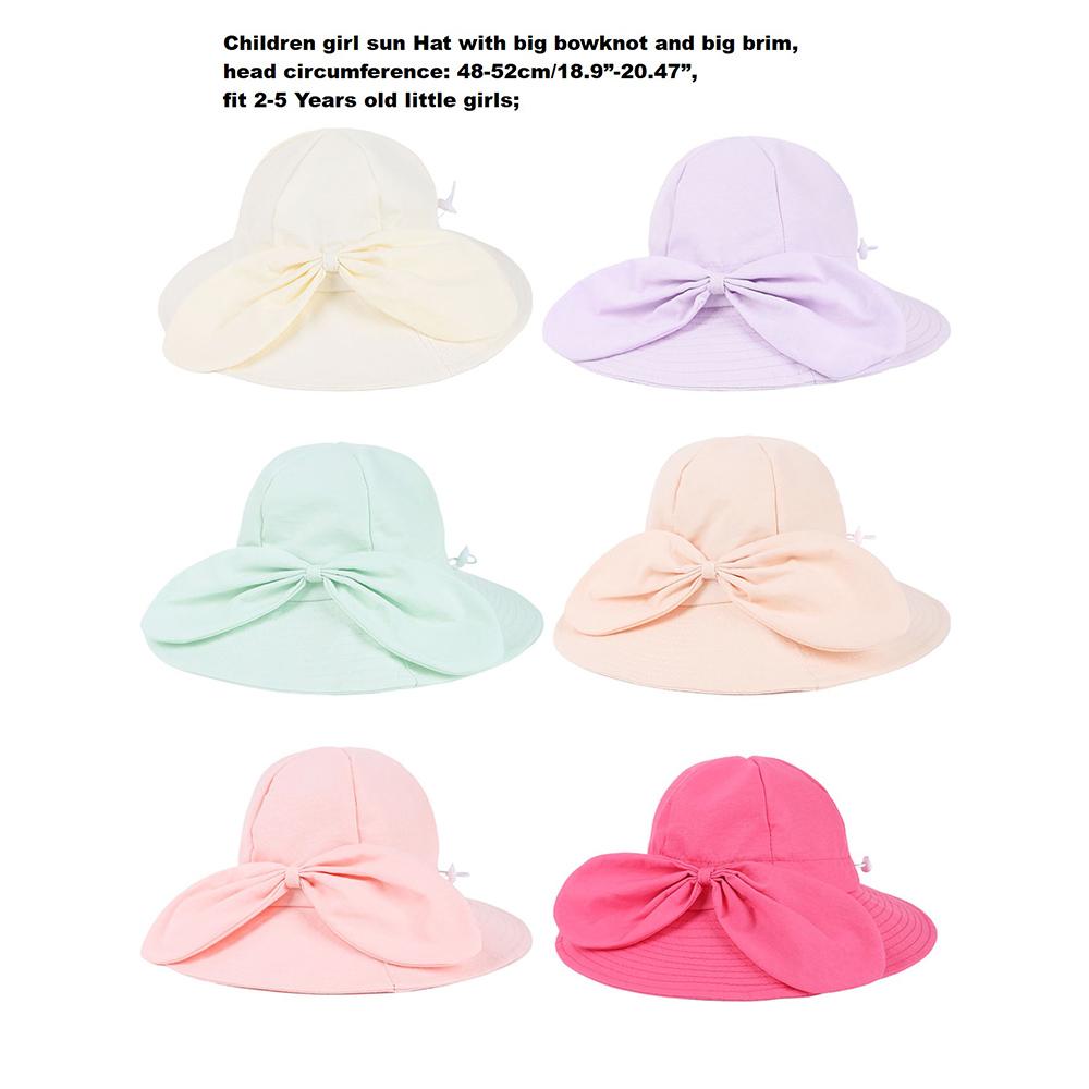 New Panama Summer Big Brim Bowknot Baby Sun Hat for Girls Beach Sun Cap Autumn Kids Fisherman's Cap Outdoor Baby Bucket Hat