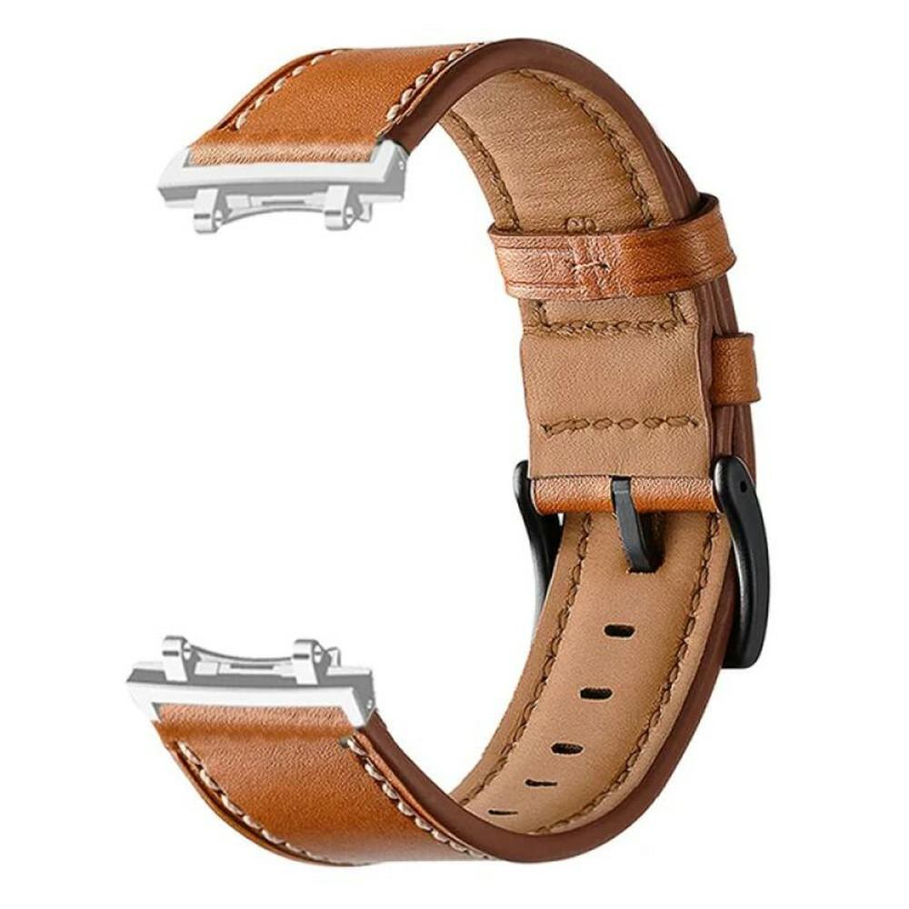 Fiber Leather Watch Band for Huami Amazfit T-Rex 3 Stitching Line Quick Release Replacement Strap