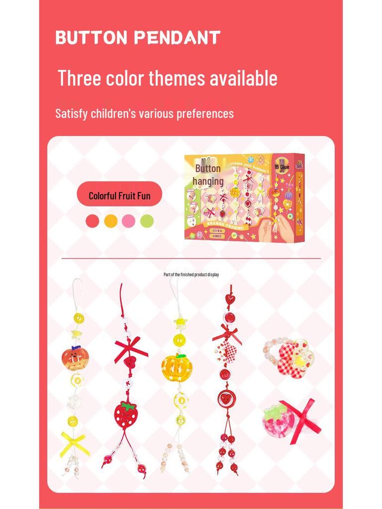 Creative Beaded Jewelry DIY Kit for Kids: Bracelets, Necklaces, Hair Clips & Pendants