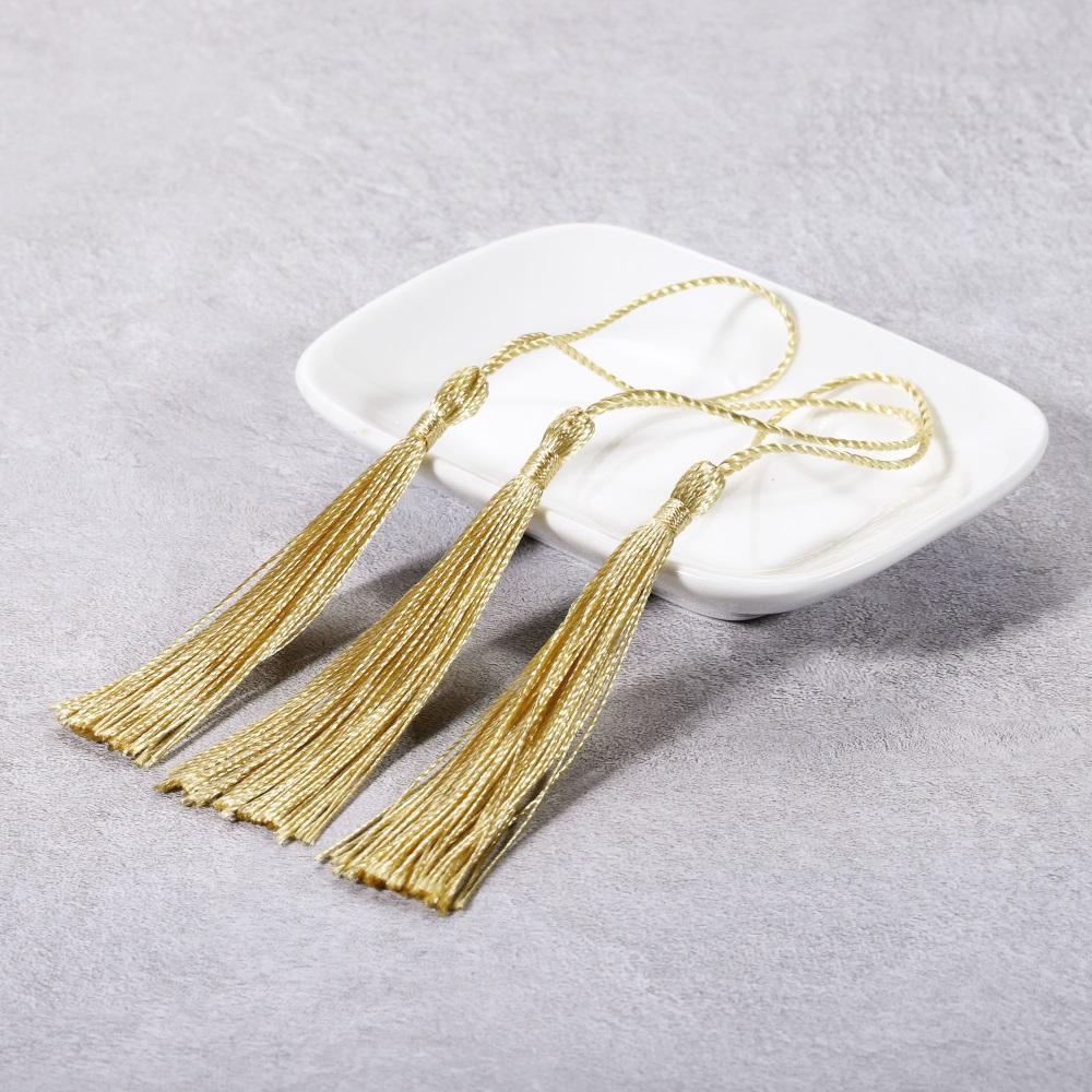 10Pcs/Pack Fringe Trim Sewing Curtains Hanging Rope Silk Tassels Jewelry Accessories DIY Wedding Decor Supplies Wholesale