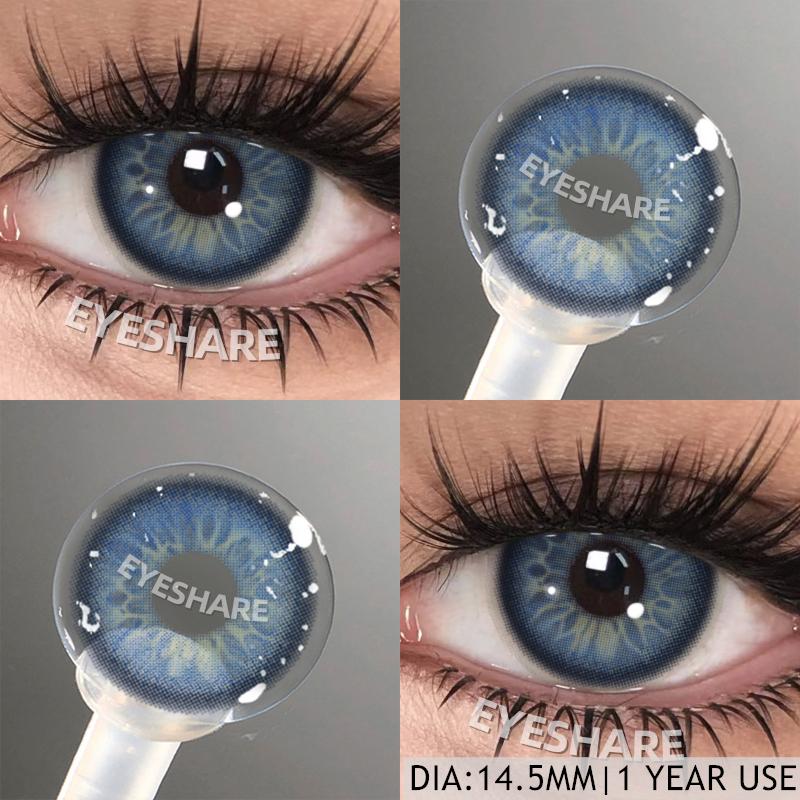 EYESHARE  Color Contact Lenses 1pair Colored Contact for Eyes Brown Lenses Blue Contacts Yearly Beautiful Makeup Eye Contacts Lens
