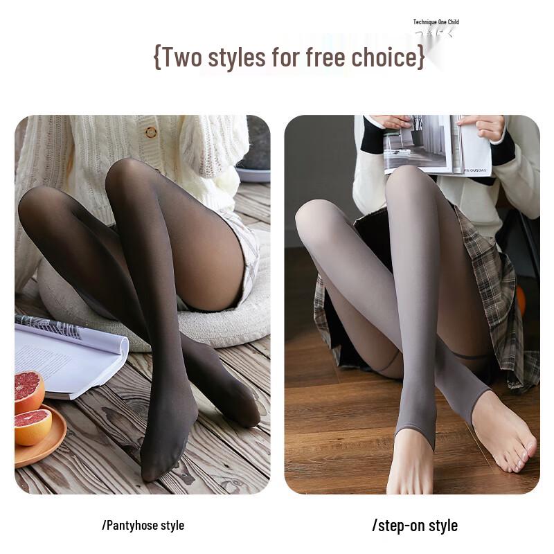 Langsha Women's Sheer Fleece-Lined Leggings