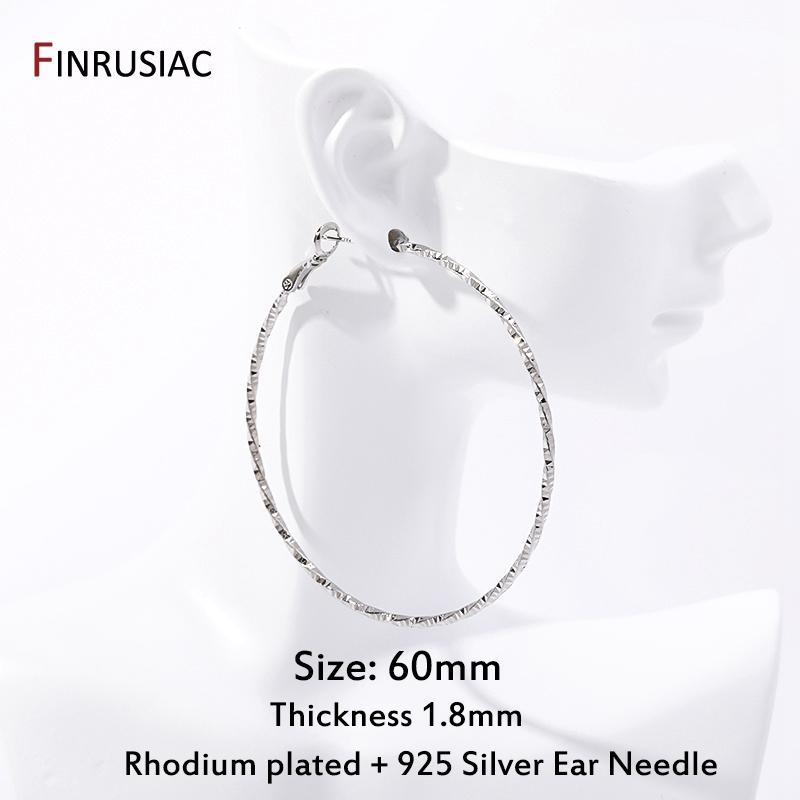 

New Vintage Big Twist Circle Geometric Hoop Earring For Women 14K Gold Plated Brass Statement Loop Earrings Birthday Gift 1 Pair