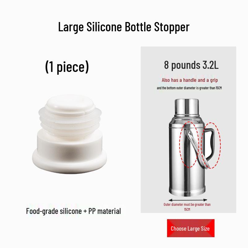 Silikonem izolovaná láhev na horkou vodu a zátka do víčka konvice