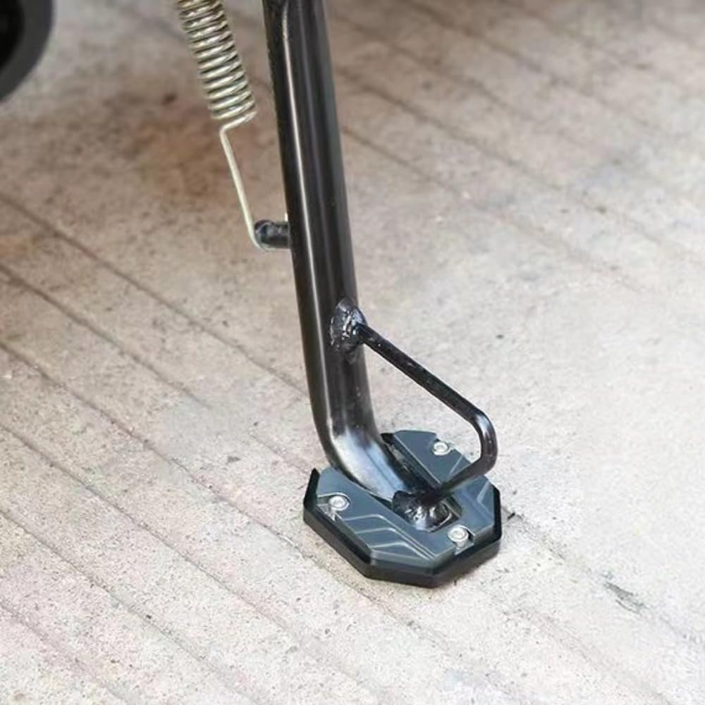 Itisyou Side Stand Plate, Bike Stand, Plate, Bike Side Stand, Plate, Universal (Black)